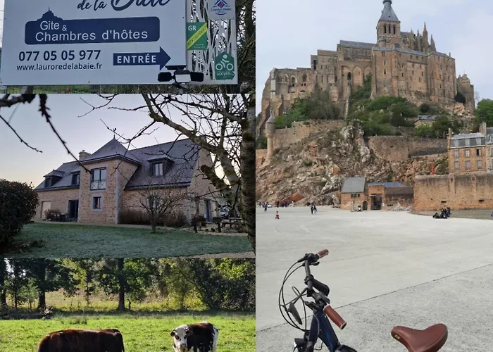 Alojamento de Acomodação e Pequeno-almoço L'aurore De La Baie, Vue Sur Le Mont-saint-michel